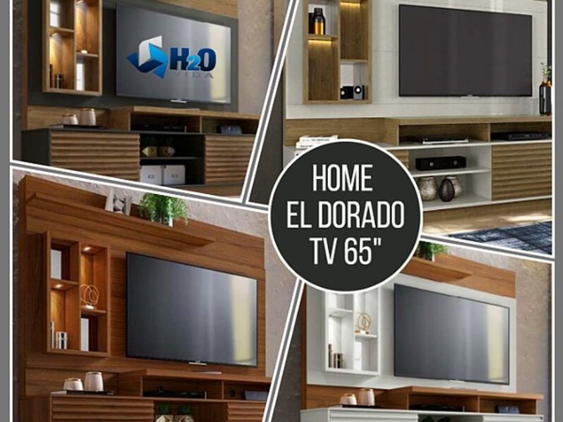 Mueble Tv Home Dorado Oruro