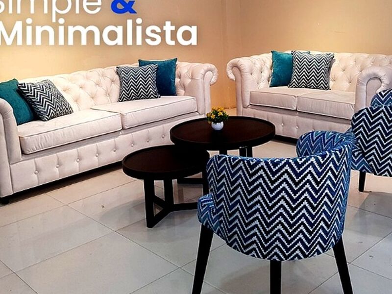 Sofa Minimalista Botonado Bolivia